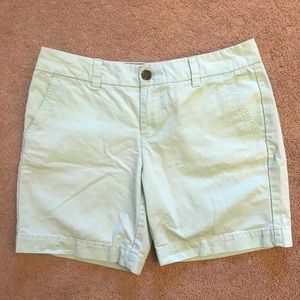 Tommy Hilfiger Chino Shorts Womens Size 4 Pastel Green Cotton